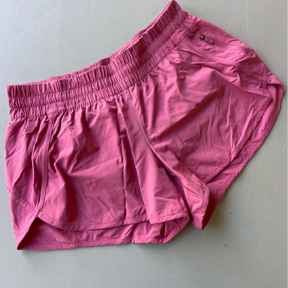 Lululemon Lined Shorts size 12 EUC
Pink/rose  color